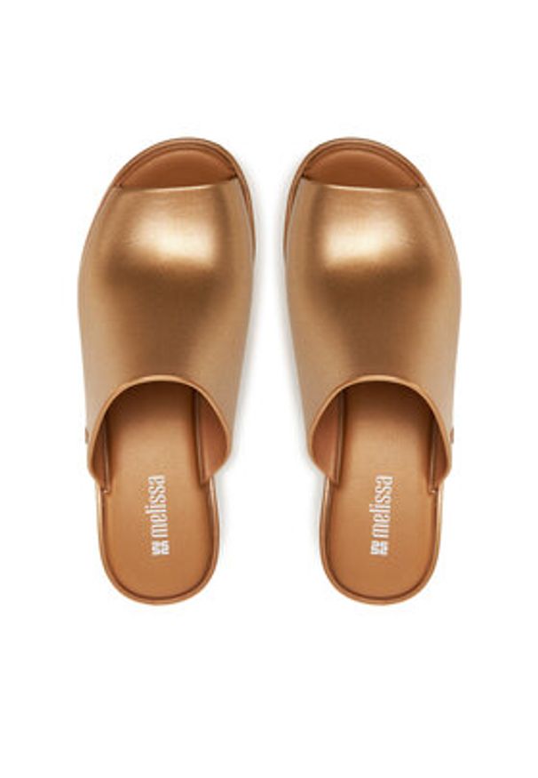 melissa - Melissa Klapki Melissa Mule Hype Metallic Ad 36497 Złoty. Kolor: złoty