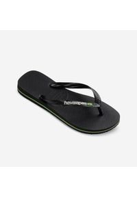 Havaianas - Japonki Brasil Logo Męskie. Okazja: na plażę. Kolor: biały, czarny, wielokolorowy. Materiał: kauczuk, syntetyk. Wzór: paski. Styl: sportowy