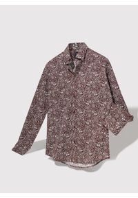 Pako Lorente - Casualowa brązowa koszula w paisley. Okazja: na co dzień. Kolor: brązowy. Materiał: bawełna. Długość rękawa: długi rękaw. Długość: długie. Wzór: paisley. Styl: casual #1