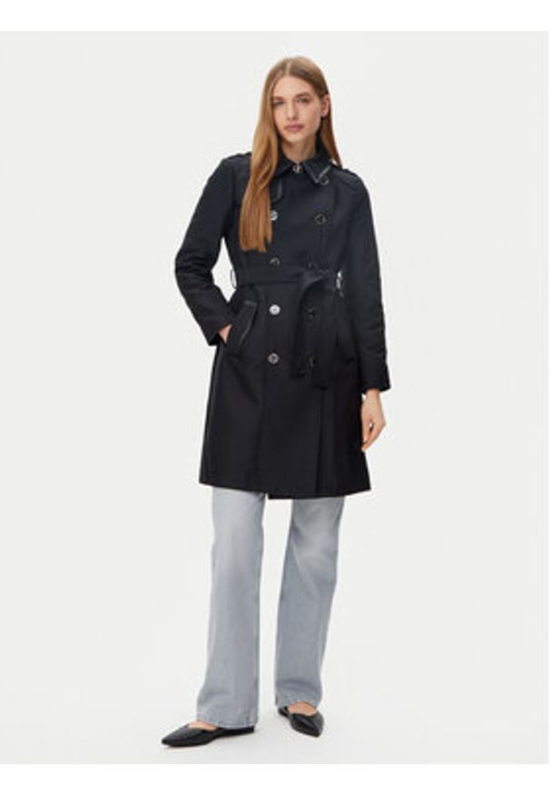 Morgan Trencz 251-GSELAM Czarny Regular Fit. Kolor: czarny. Materiał: syntetyk, bawełna