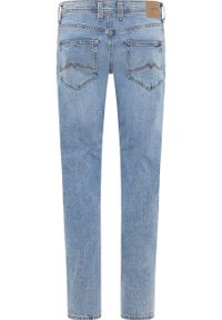 Mustang - MUSTANG OREGON TAPERED MĘSKIE SPODNIE JEANSOWE JEANSY DENIM BLUE 1014040 5000 202. Okazja: na randkę, na co dzień, na spacer. Stan: obniżony. Sezon: lato. Styl: casual, wizytowy, klasyczny, elegancki