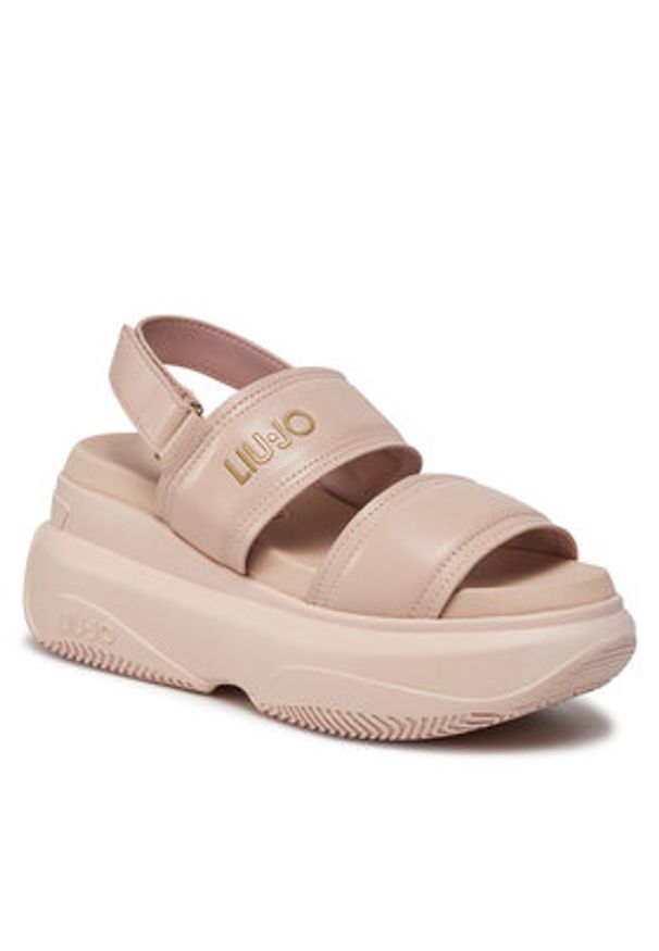 Liu Jo Sandały June Sandal 09 BA4029 EX014 Różowy. Kolor: różowy. Materiał: skóra