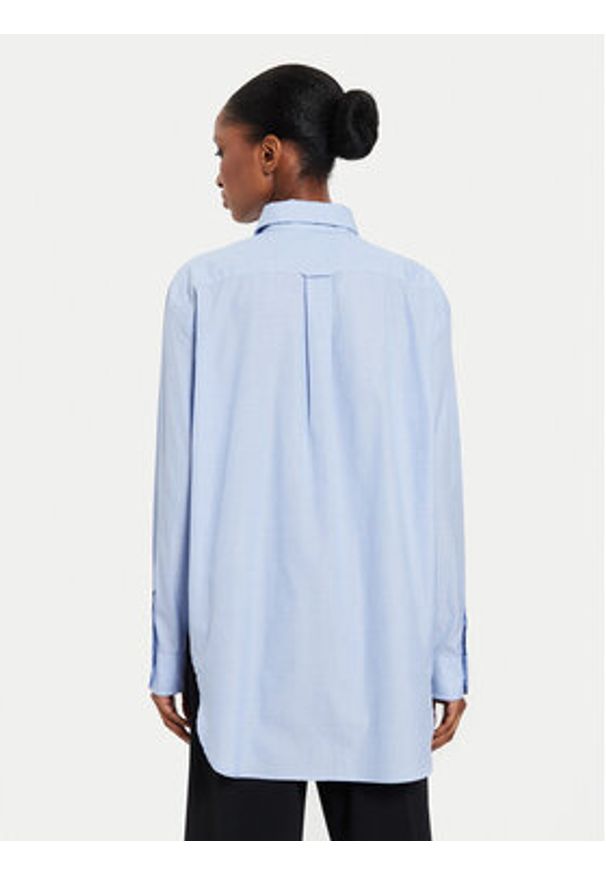 Polo Ralph Lauren Koszula 211891423001 Niebieski Oversize. Typ kołnierza: polo. Kolor: niebieski. Materiał: bawełna