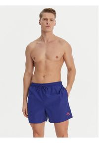 Calvin Klein Swimwear Szorty kąpielowe LV00N61045 Fioletowy. Kolor: fioletowy. Materiał: syntetyk #2