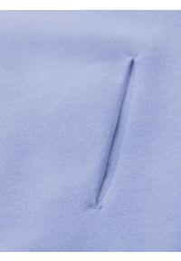 Ombre Clothing - Dresowa bluza unisex z kapturem i kieszeniami – lawendowa V9 OU-SNBC-0105 - XL/XXL. Okazja: na co dzień. Typ kołnierza: kaptur. Kolor: fioletowy. Materiał: dresówka. Wzór: aplikacja. Styl: casual #5
