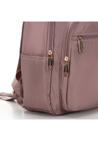 Wittchen - Damski plecak nylonowy z kieszeniami bocznymi. Kolor: różowy. Materiał: nylon. Styl: elegancki #3