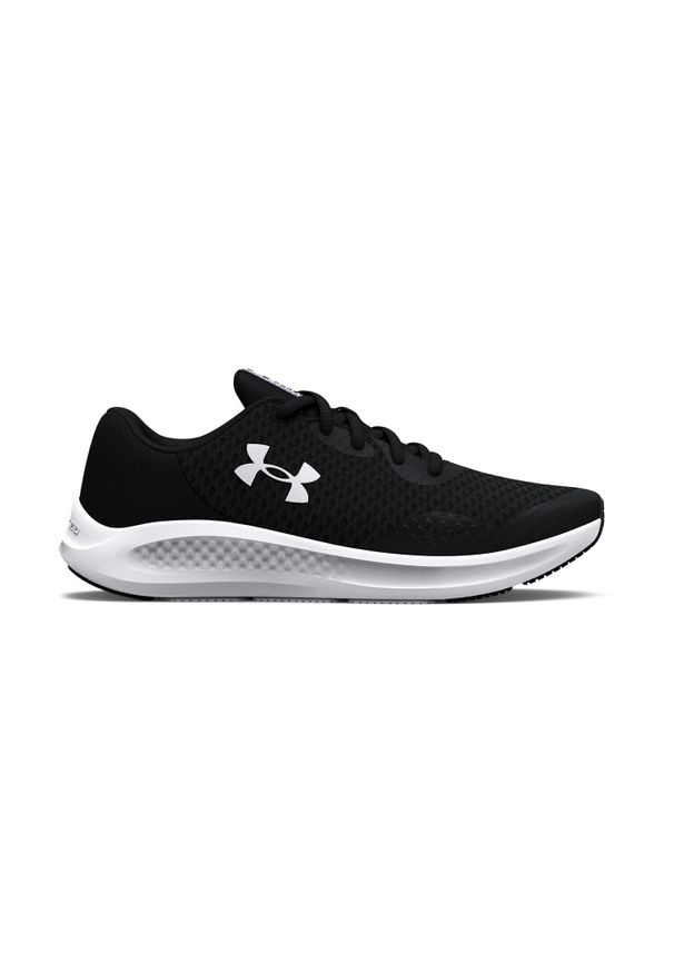 Buty biegowe chłopięce Under Armour BGS Charged Pursuit 3. Kolor: czarny