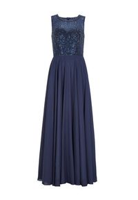 Swing Sukienka wieczorowa 5AD19800 Granatowy Regular Fit. Kolor: niebieski. Materiał: syntetyk. Styl: wizytowy #5