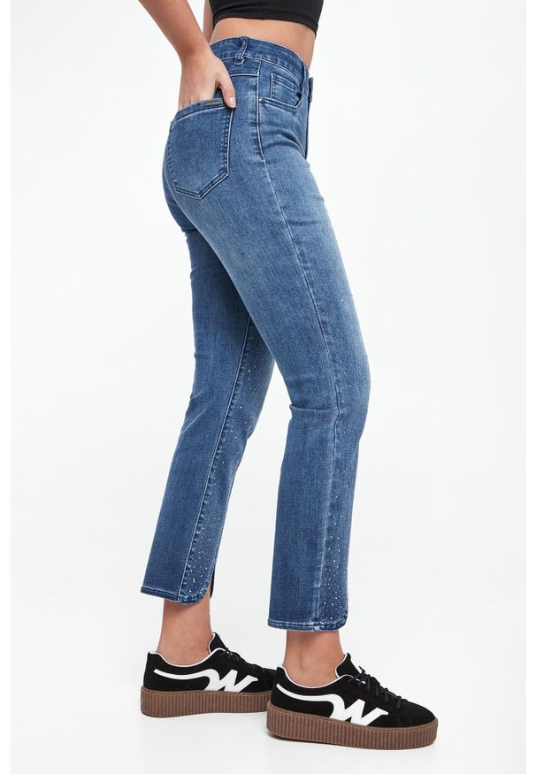 Joseph Ribkoff - Jeansy damskie z kryształkami JOSEPH RIBKOFF