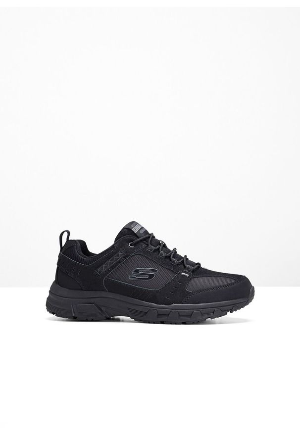 Sneakersy Skechers bonprix czarny. Kolor: czarny. Materiał: materiał, syntetyk, skóra