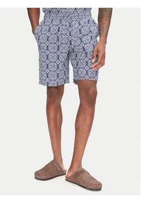 Jack & Jones - Jack&Jones Komplet koszula i szorty materiałowe Seersucker 12284648 Niebieski Relaxed Fit. Kolor: niebieski. Materiał: bawełna #5