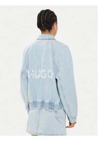 Hugo Kurtka jeansowa Gebari_B 50515762 Niebieski Relaxed Fit. Kolor: niebieski. Materiał: bawełna