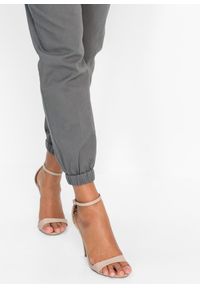 bonprix - Spodnie 7/8 z przewiewnej mieszanki lnu. Kolor: szary. Materiał: len #2