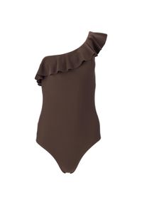 ENDURANCE - Damski kostium kąpielowy 1-częściowy Athlecia Aralei. Kolor: pomarańczowy, brązowy, wielokolorowy #1