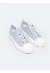 Big-Star - Trampki damskie niskie niebieskie RR274078 401. Okazja: na co dzień. Nosek buta: okrągły. Zapięcie: sznurówki. Kolor: niebieski. Materiał: denim, materiał. Szerokość cholewki: normalna. Styl: casual, elegancki, sportowy, klasyczny #2