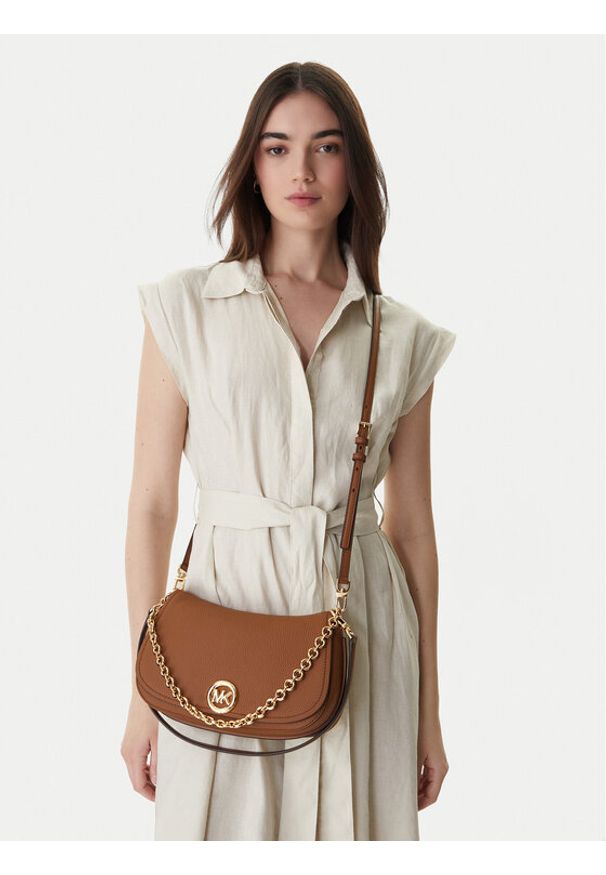 MICHAEL Michael Kors Torebka 30R6GY5S2L Brązowy. Kolor: brązowy. Materiał: skórzane