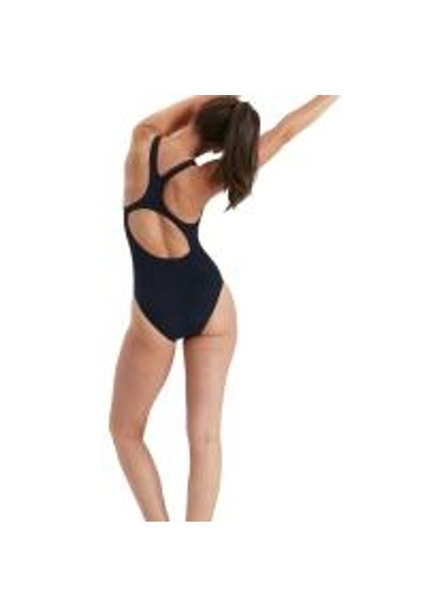 Strój kąpielowy damski Speedo Eco End Medalist. Kolor: niebieski. Materiał: poliester