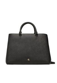 Lauren Ralph Lauren Torebka Hanna 37 431898556005 Czarny. Kolor: czarny. Materiał: skórzane #5