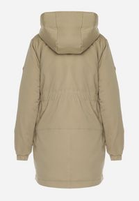 Born2be - Jasnozielona Kurtka Parka z Kapturem Mesovera. Typ kołnierza: kaptur. Kolor: zielony #6