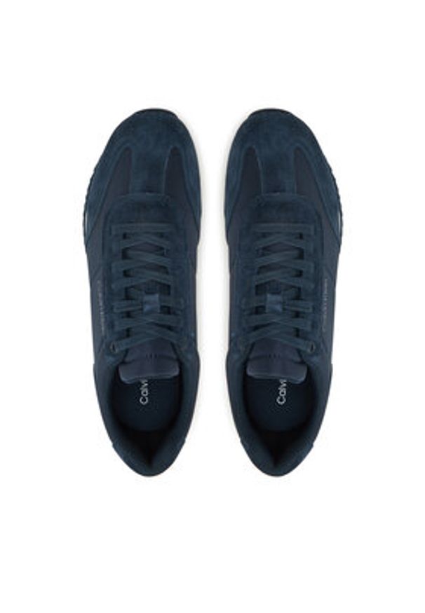 Calvin Klein Sneakersy HM0HM01667 Granatowy. Kolor: niebieski. Materiał: skóra