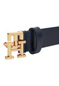 TOMMY HILFIGER - Tommy Hilfiger Pasek Damski AW0AW15182 Granatowy. Kolor: niebieski. Materiał: skóra #4