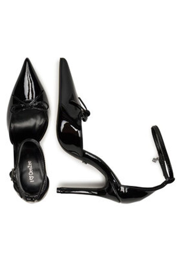 DeeZee Szpilki SX096 Czarny. Kolor: czarny. Materiał: skóra. Obcas: na szpilce