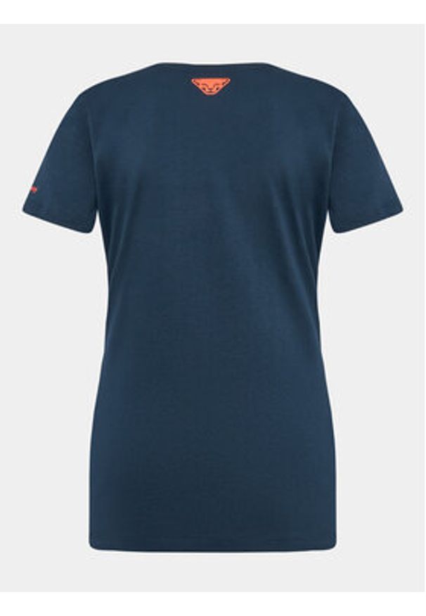Dynafit Koszulka techniczna Graphic Co W S/S Tee 70999 Granatowy Regular Fit. Kolor: niebieski. Materiał: bawełna