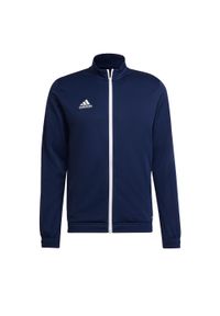 Adidas - Entrada 22 Track Jacket. Kolor: niebieski. Materiał: materiał. Sport: piłka nożna
