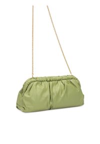 Kazar - Zielona torebka do ręki typu pouch bag. Kolor: zielony. Materiał: skórzane. Rodzaj torebki: do ręki #3