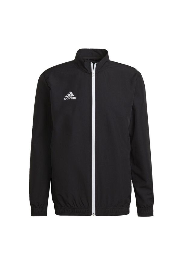 Adidas - Entrada 22 Presentation Jacket. Kolor: czarny. Materiał: materiał. Sport: piłka nożna
