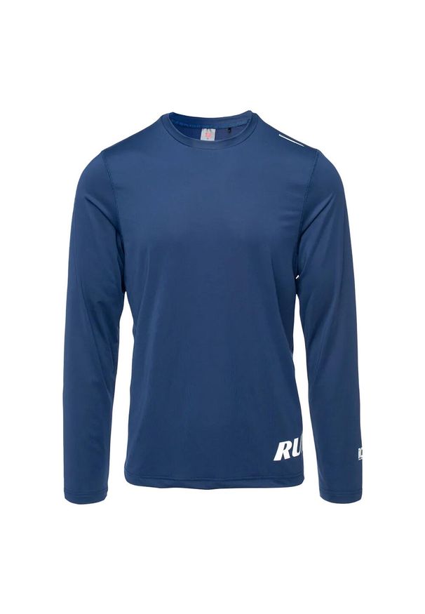 IQ - Męska Koszulka Do Biegania Z Długim Rękawem Estise. Kolor: niebieski. Długość rękawa: długi rękaw. Długość: długie. Sport: turystyka piesza