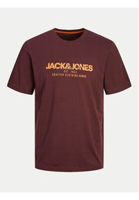 Jack & Jones - Jack&Jones T-Shirt Alvis 12256803 Czerwony Standard Fit. Kolor: czerwony. Materiał: bawełna #5