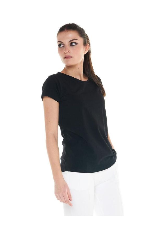 LEONE 1947 APPAREL - Podstawowy t-shirt damski. Kolor: czarny. Materiał: tkanina. Sport: fitness