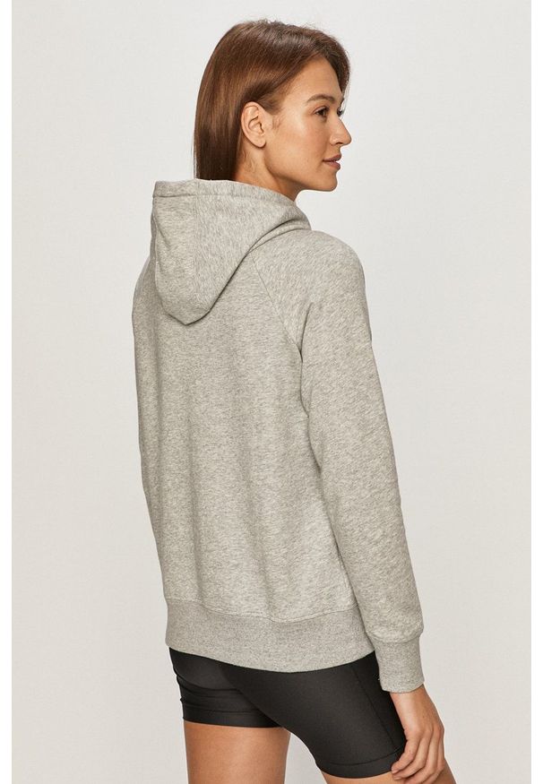 Under Armour - Bluza. Okazja: na co dzień. Typ kołnierza: kaptur. Kolor: szary. Materiał: dzianina. Długość rękawa: długi rękaw. Długość: długie. Styl: casual