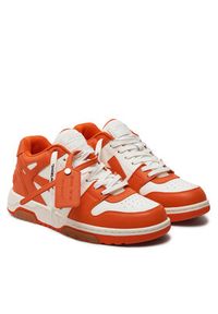 OFF-WHITE - Off-White Sneakersy OMIA189S22LEA0010120 Pomarańczowy. Kolor: pomarańczowy. Materiał: skóra #3