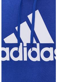 Adidas - adidas - Bluza. Okazja: na co dzień. Kolor: niebieski. Materiał: bawełna, włókno, materiał. Styl: casual