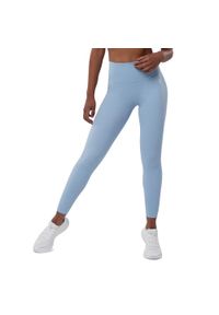 SIROKO - Legginsy sportowe ze średnim stanem Fitness Siroko Shine. Kolor: niebieski. Materiał: nylon. Sport: fitness #1