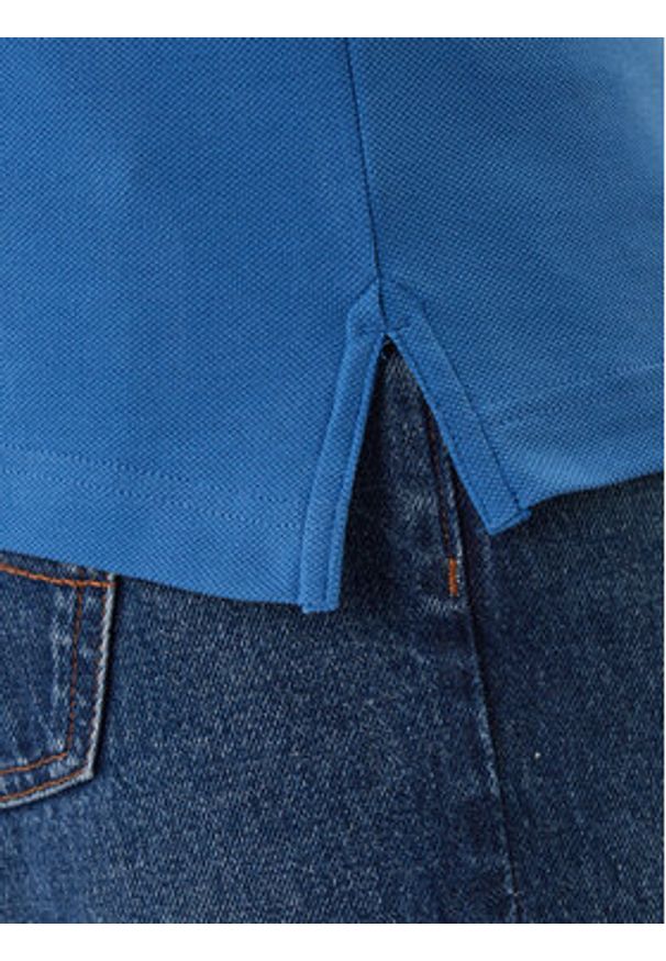 TOMMY HILFIGER - Tommy Hilfiger Polo 1985 MW0MW17771 Niebieski Slim Fit. Typ kołnierza: polo. Kolor: niebieski. Materiał: bawełna