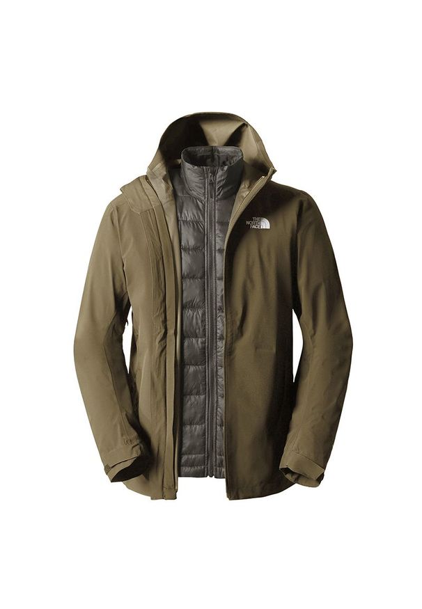 Kurtka The North Face Thermoball Eco TriClimate Jacket 0A7UL5Y001 - zielona. Kolor: zielony. Materiał: nylon, poliester, elastan. Sezon: zima. Sport: turystyka piesza