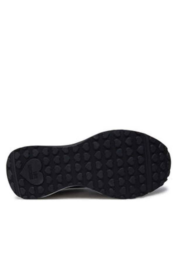 Love Moschino - LOVE MOSCHINO Sneakersy JA15455G0LIN100A Czarny. Kolor: czarny. Materiał: skóra