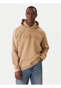 Adidas - adidas Bluza JY2791 Beżowy Loose Fit. Kolor: beżowy. Materiał: bawełna #1