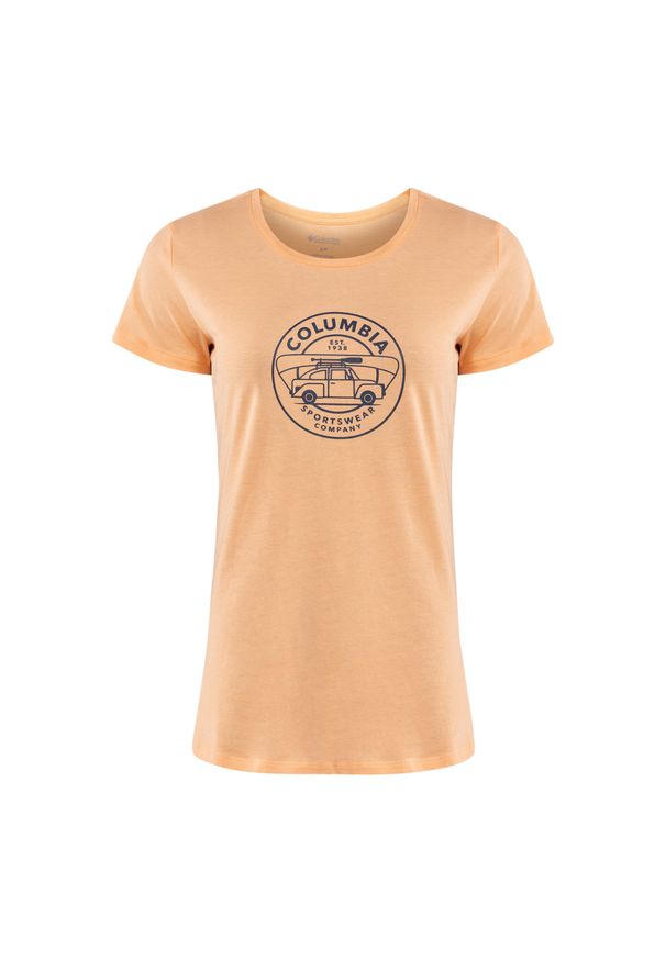 columbia - Koszulka trekkingowa damska Columbia Daisy Days Graphic. Kolor: pomarańczowy