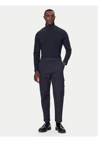 Karl Lagerfeld - KARL LAGERFELD Golf 755023 554226 Granatowy Regular Fit. Typ kołnierza: golf. Kolor: niebieski. Materiał: bawełna #5