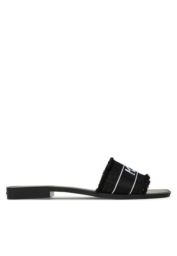 Karl Lagerfeld - KARL LAGERFELD Klapki Skoot II KL80411 Czarny. Kolor: czarny. Materiał: materiał