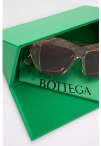 Bottega Veneta okulary przeciwsłoneczne damskie kolor beżowy. Kolor: beżowy #2