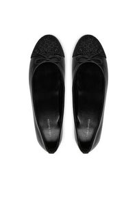 Tory Burch Baleriny Cap-Toe Pave Ballet 166214 Czarny. Kolor: czarny. Materiał: skóra #5