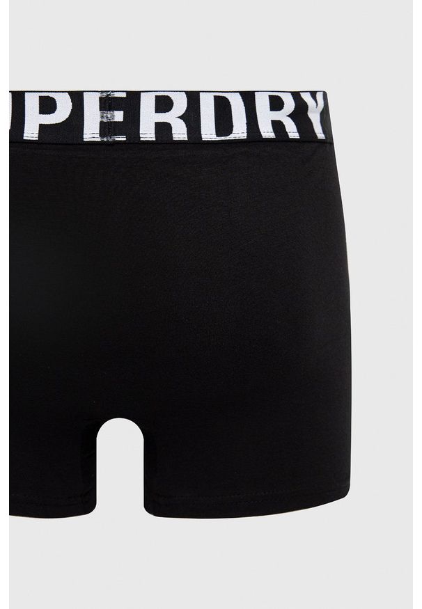 Superdry Bokserki (2-pack) kolor czarny. Kolor: czarny. Materiał: bawełna
