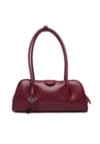 Calvin Klein Torebka Emblem Trio Shoulder Bag LV04F3369G Bordowy. Kolor: czerwony. Materiał: skórzane #1