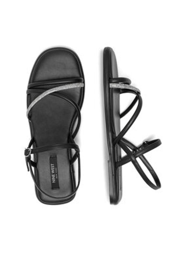 Nine West Sandały 123AL1740-1 Czarny. Kolor: czarny. Materiał: syntetyk
