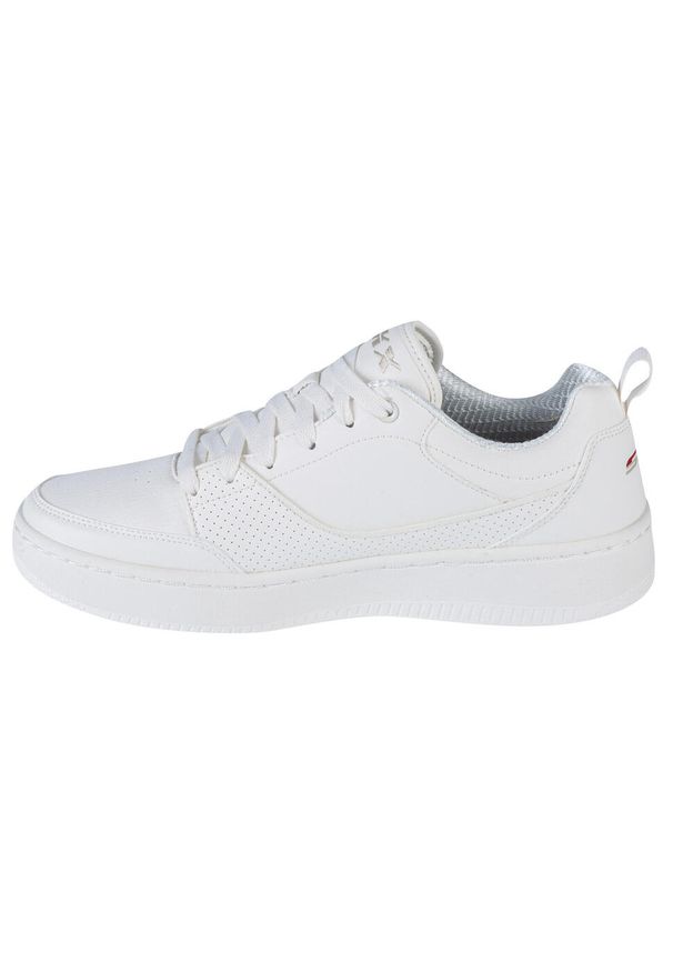 skechers - Buty do chodzenia męskie Skechers Sport Court 92 Ottoman. Zapięcie: sznurówki. Kolor: biały. Materiał: guma, materiał, syntetyk. Szerokość cholewki: normalna. Model: Skechers Sport. Sport: turystyka piesza